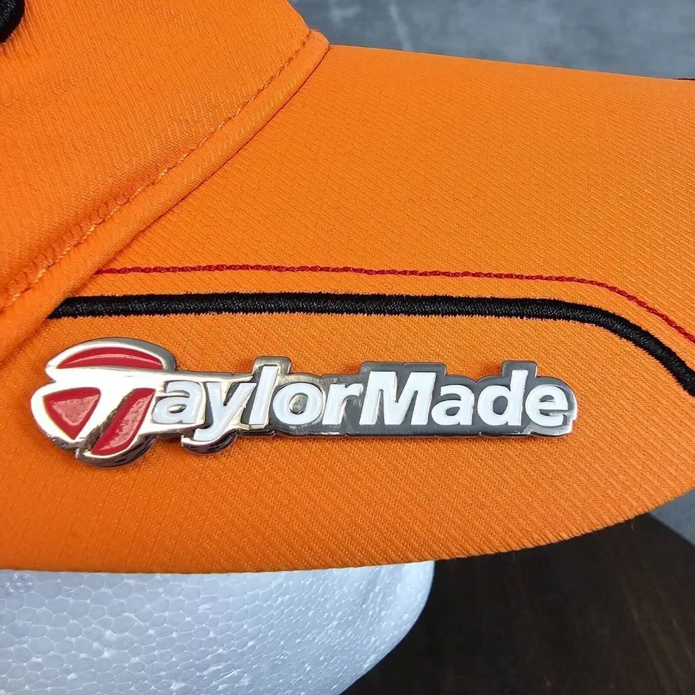 TaylorMade Golf Baseball Cap OSFA Orange TMAX Gear Hat Tee Pocket Strapback R9‎